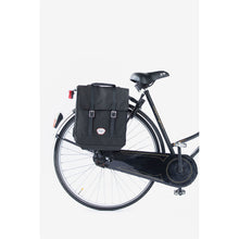 Load image into Gallery viewer, Bailey Co Richmond Convertible Pannier Backpack in Black on bike