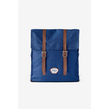 Load image into Gallery viewer, Bailey Co Richmond Convertible Pannier Backpack for Bicycle in Navy front view
