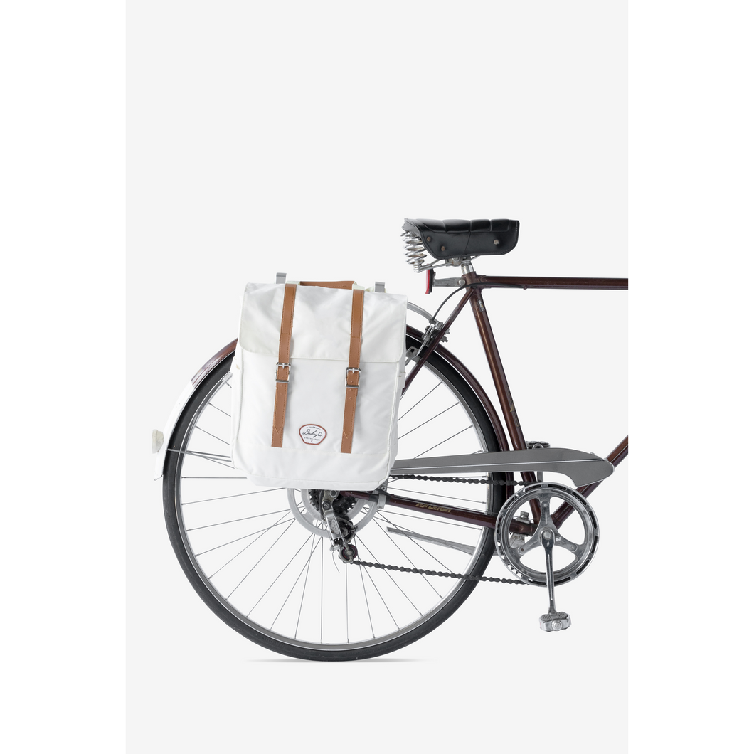 Richmond | Convertible Pannier Backpack (Pure Ivory)